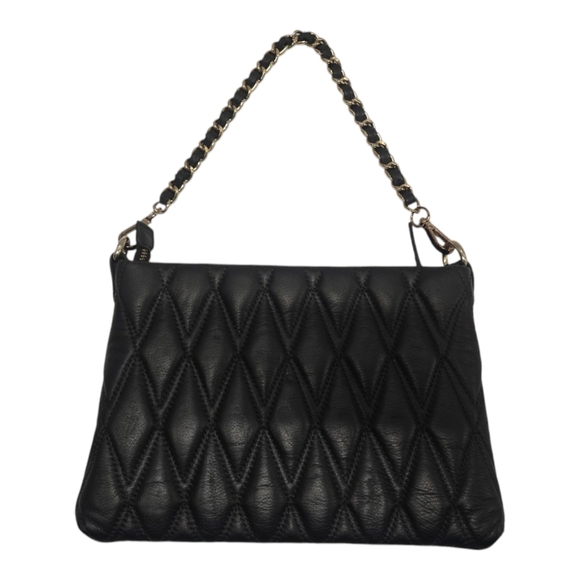 Valentino Vanille D Sauvage Black Quilted Shoulder Bag - Picture 5 of 16